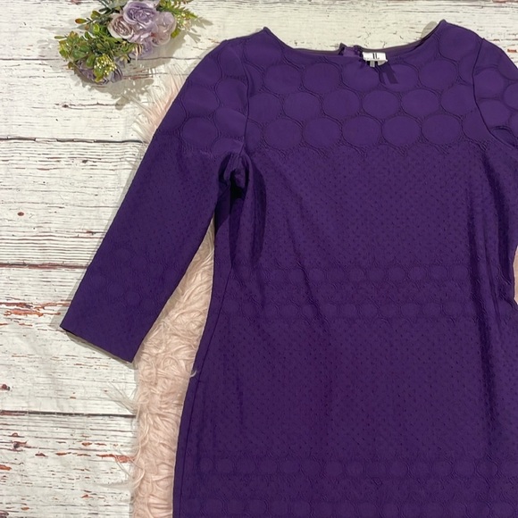 Julia Jordan Stretch Royal Purple Lace Dress - Picture 9 of 10